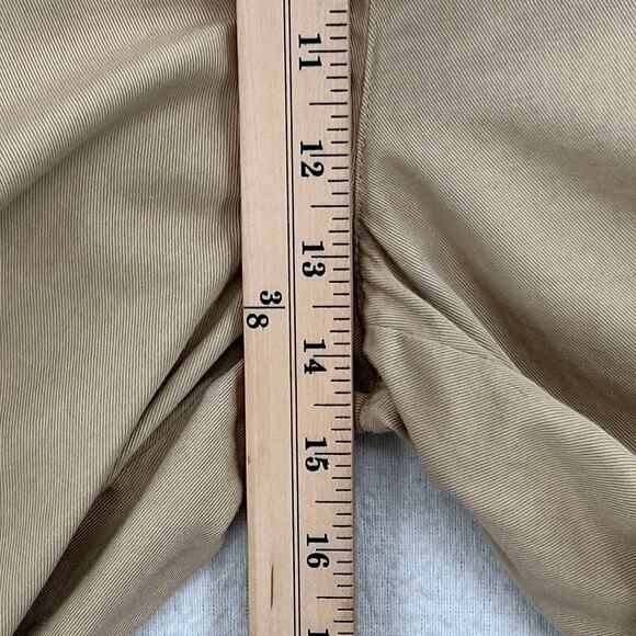 COS Straight Leg Twill Chino pants Men 30R Light Tan Elastic Pockets Lightweight - Picture 12 of 13